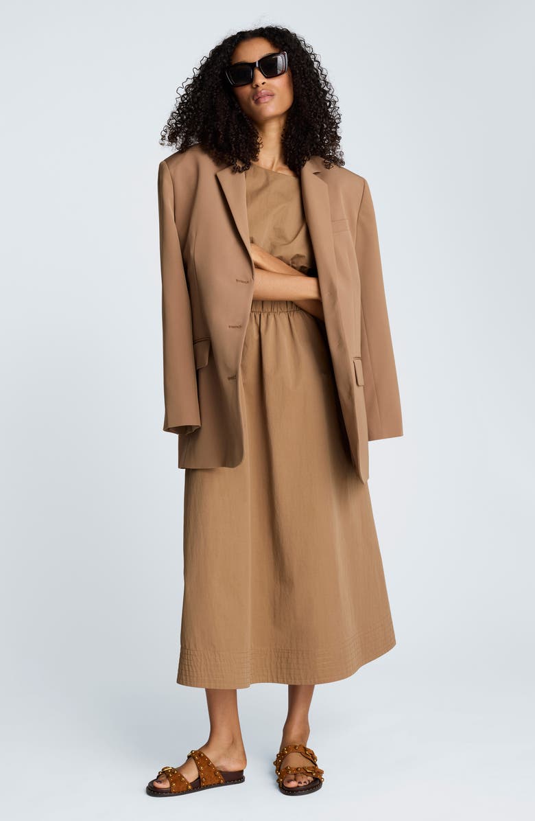 Kenneth Cole Three-Button Boyfriend Blazer, Alternate, color, Mesquite