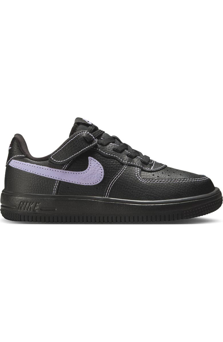 Nike Force 1 Low EasyOn LV8 Basketball Sneaker, Alternate, color, Black/ Hydrangeas