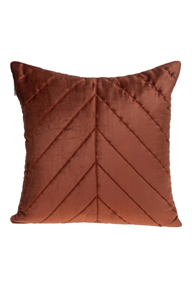 Tobyn Quilted Pillow, Main, color, BURNT ORANGE