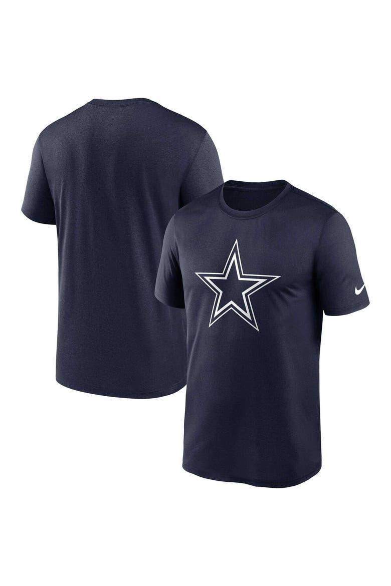 Men's Nike  Navy Dallas Cowboys Legend Logo Performance T-Shirt, Main, color, Navy