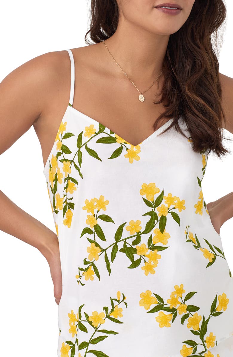 BedHead Pajamas Crop Organic Cotton Camisole Pajamas, Alternate, color, 