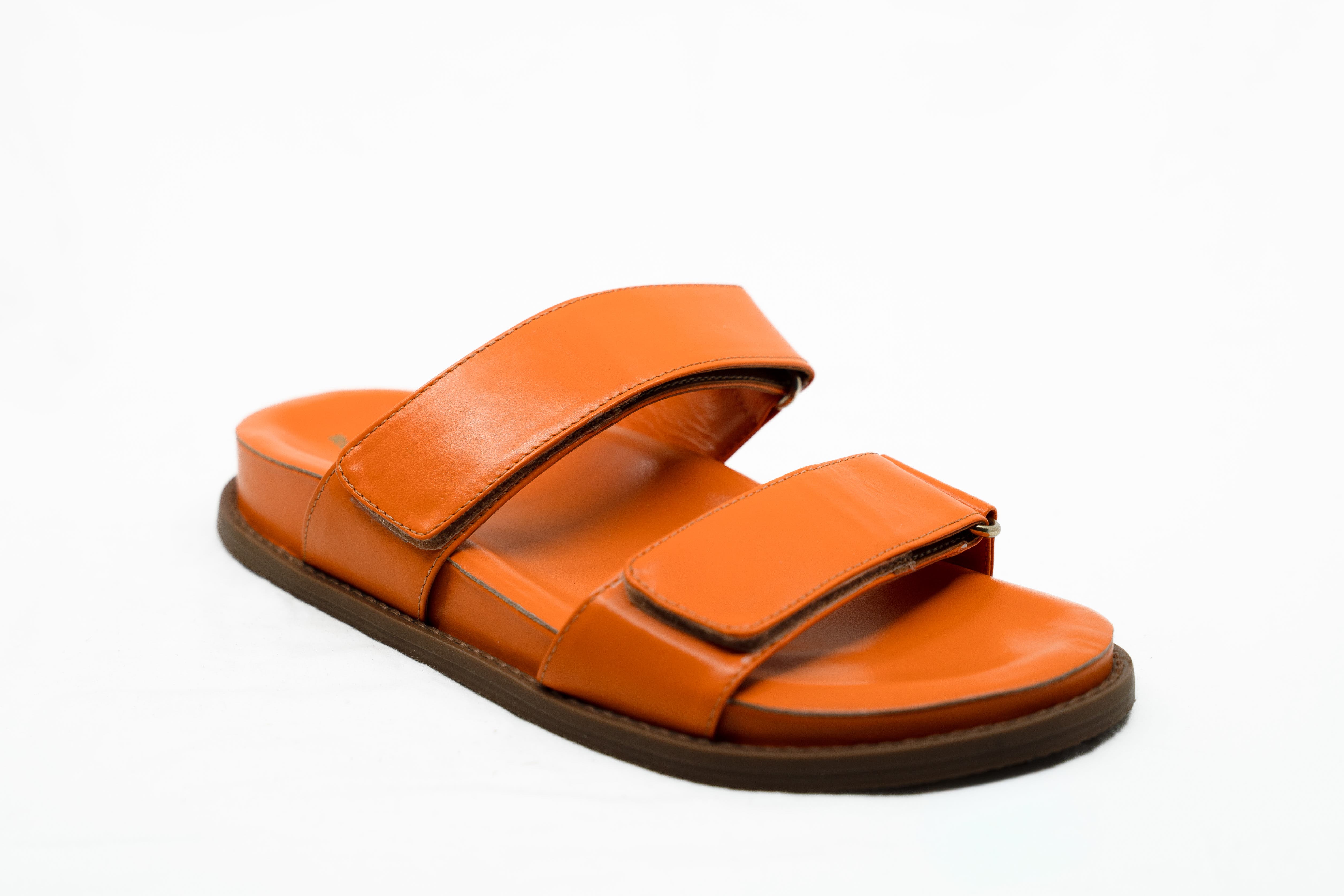 The Bleecker Two Strap Sandal, Main, color, Orange