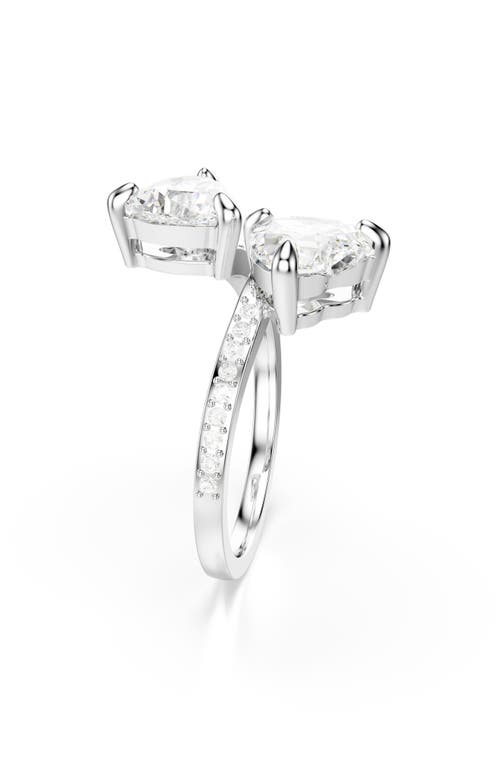 Swarovski Crystal-embellished Ring In White