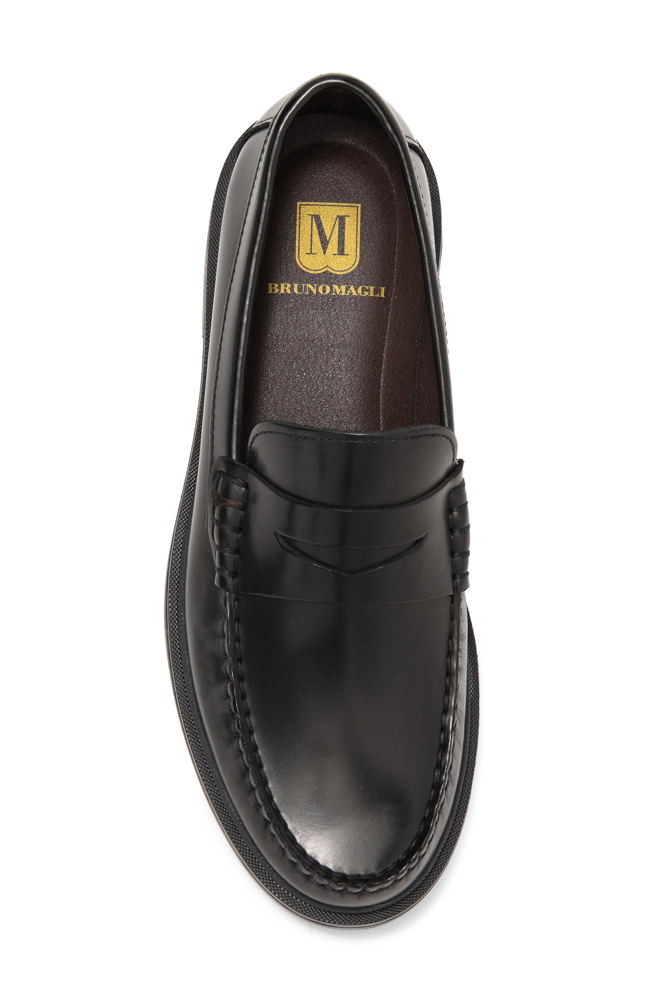 Bruno Magli Mello Penny Loafer, Alternate, color, Black
