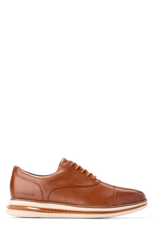 Cole Haan Original Grand Energy One Cap Toe Oxford In British Tan/irish Coffee/ivory