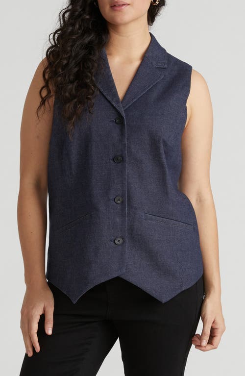 Universal Standard Edwin Denim Vest In Blue