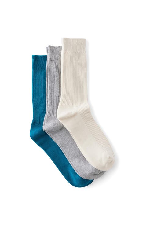 Men's 3 Pack Easy Socks