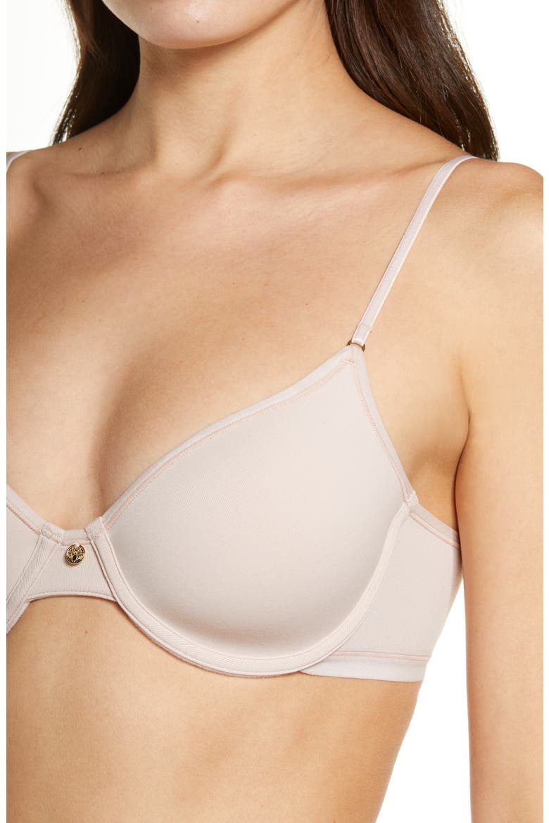 Understated Underwire T-Shirt Bra, Alternate, color, ROSE BEIGE