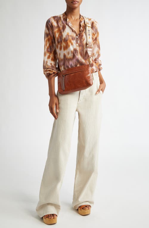 Isabel Marant Étoile Maria Print Cotton Shirt In Brown