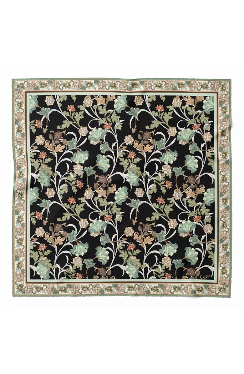 Elizabetta Ravello - Silk Pocket Square for Men, Main, color, Black