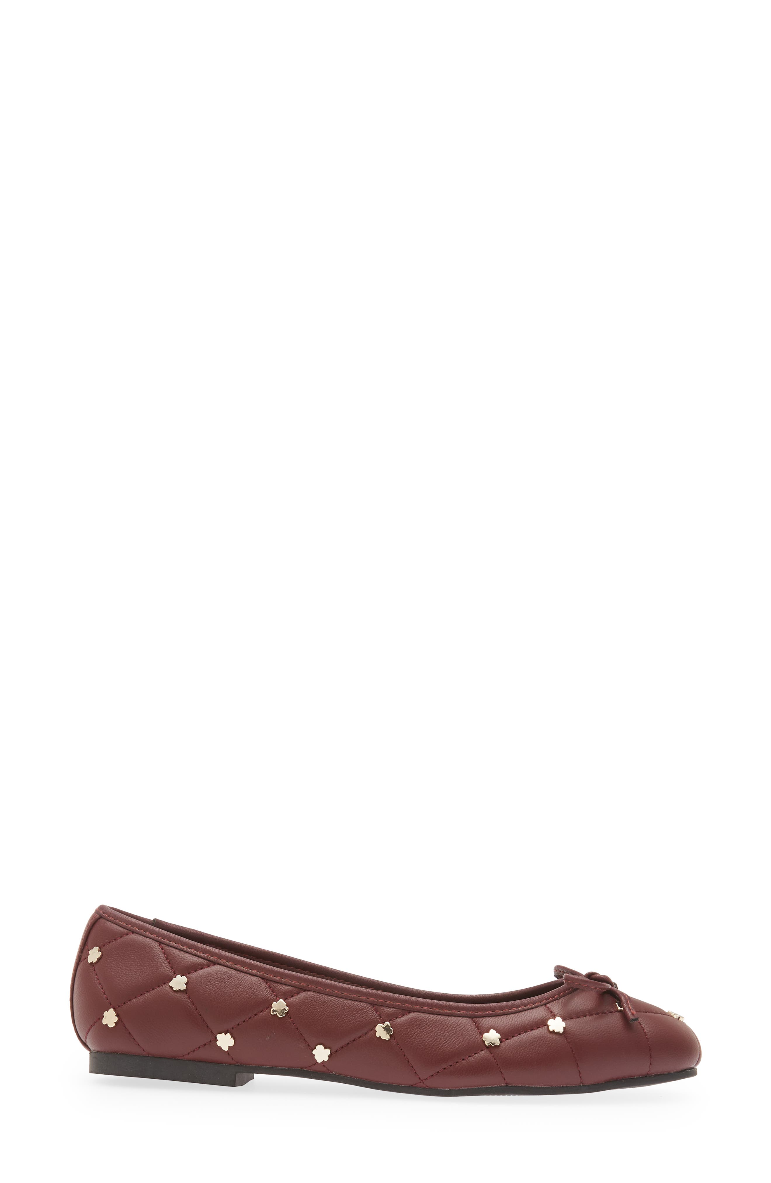 Libban Quilted Ballerina Flat, Alternate, color, DEEP PURPLE