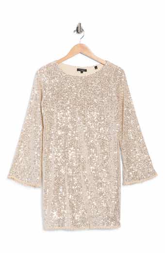 Sequin Long Sleeve Minidress