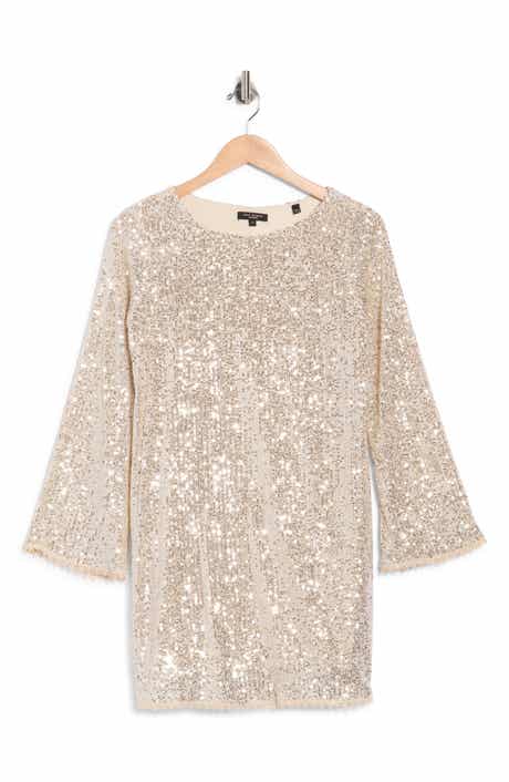 Sequin Long Sleeve Minidress