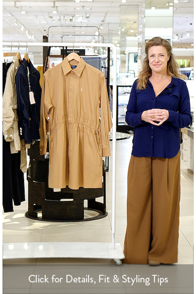 Drawcord Cotton Shirtdress video