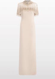 Jenny Packham Livia Beaded-Embellishment Maxi Dress