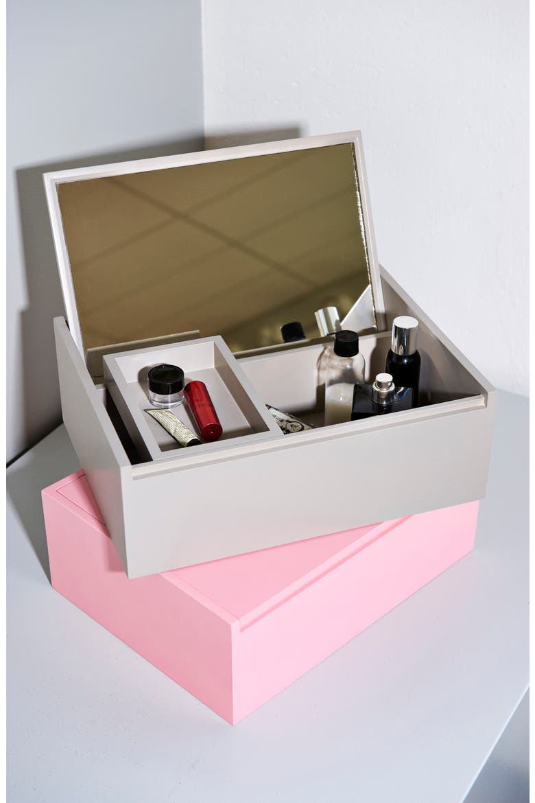 Personal Organizer Box, Alternate, color, BLACK