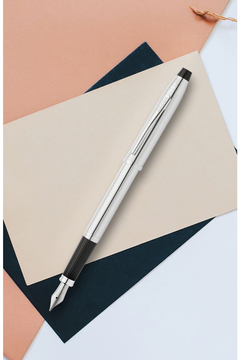 Century II Fine Nib Fountain Pen, Alternate, color, Chrome