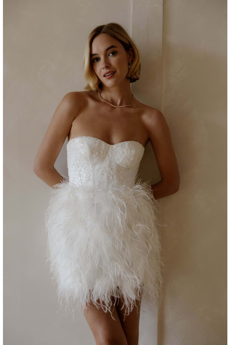 Broadway Mini Dress, Main, color, Ivory
