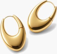 YOJ Eclipse Midi Hoops in Gold