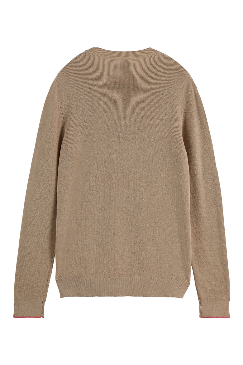 Linen & Cotton Sweater, Alternate, color, PLAZA TAUPE