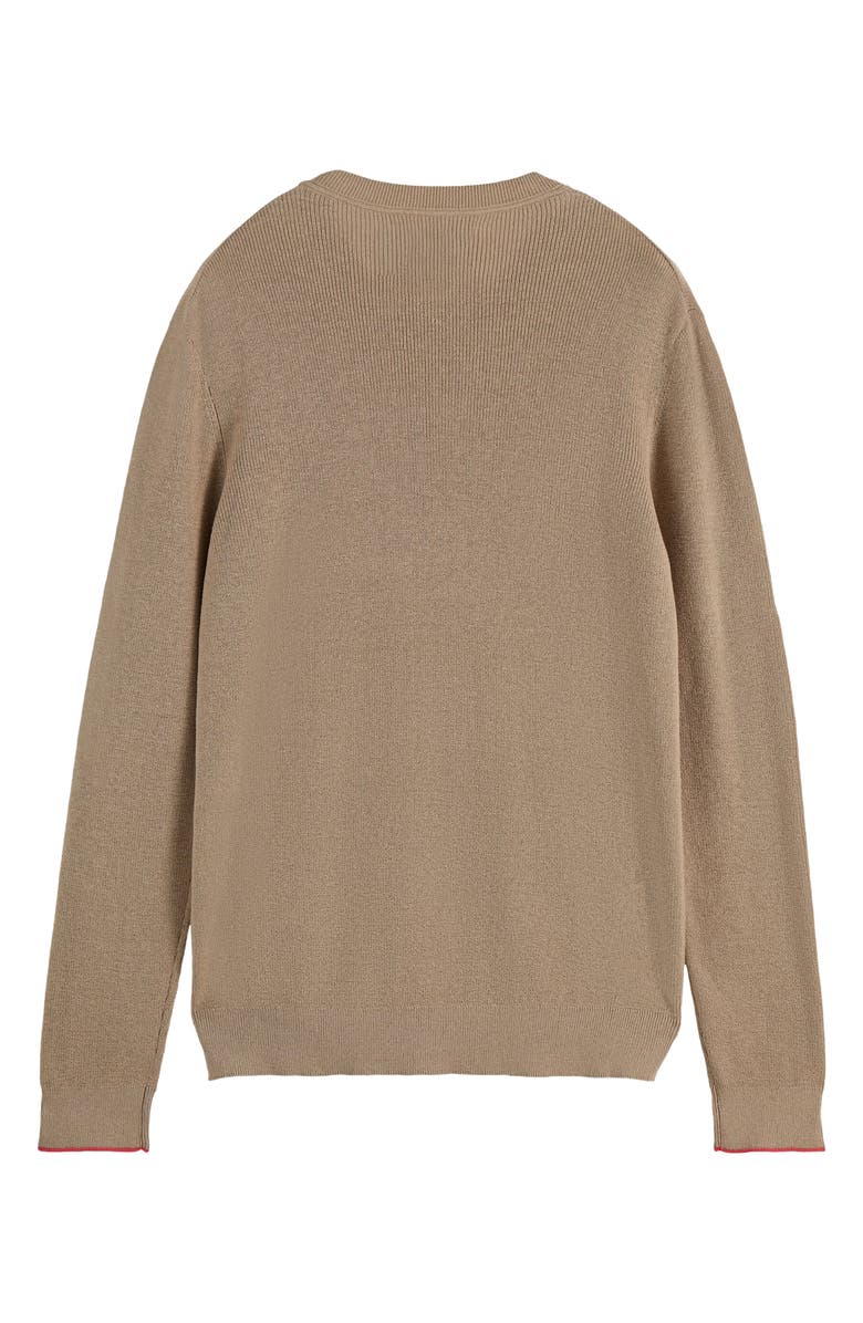 Scotch & Soda Linen & Cotton Sweater, Alternate, color, Plaza Taupe