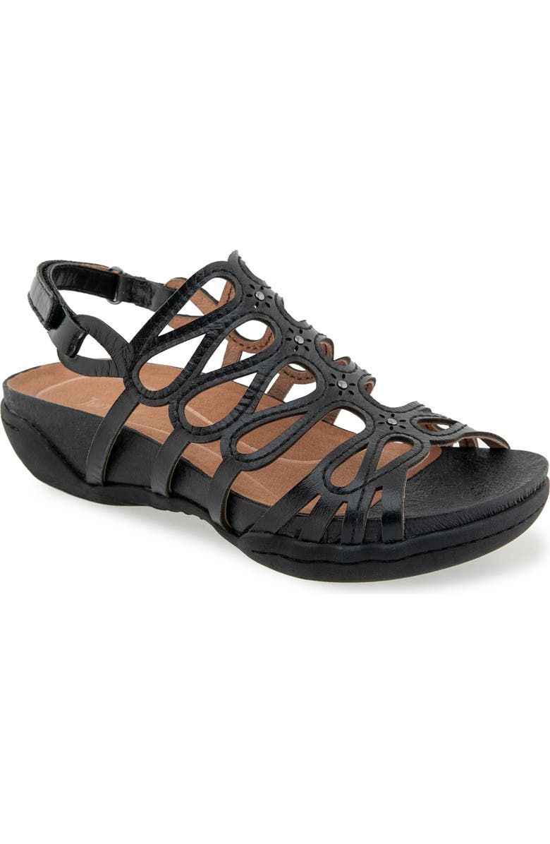 Jambu Miriam Casual Flat Sandal, Main, color, Oil Black
