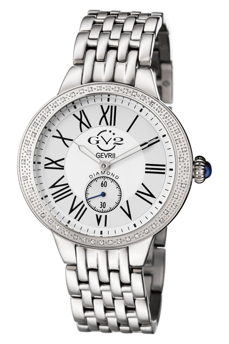 Astor Diamond Quartz Watch, 40mm - 0.24 ctw, Main, color, STAINLESS STEEL