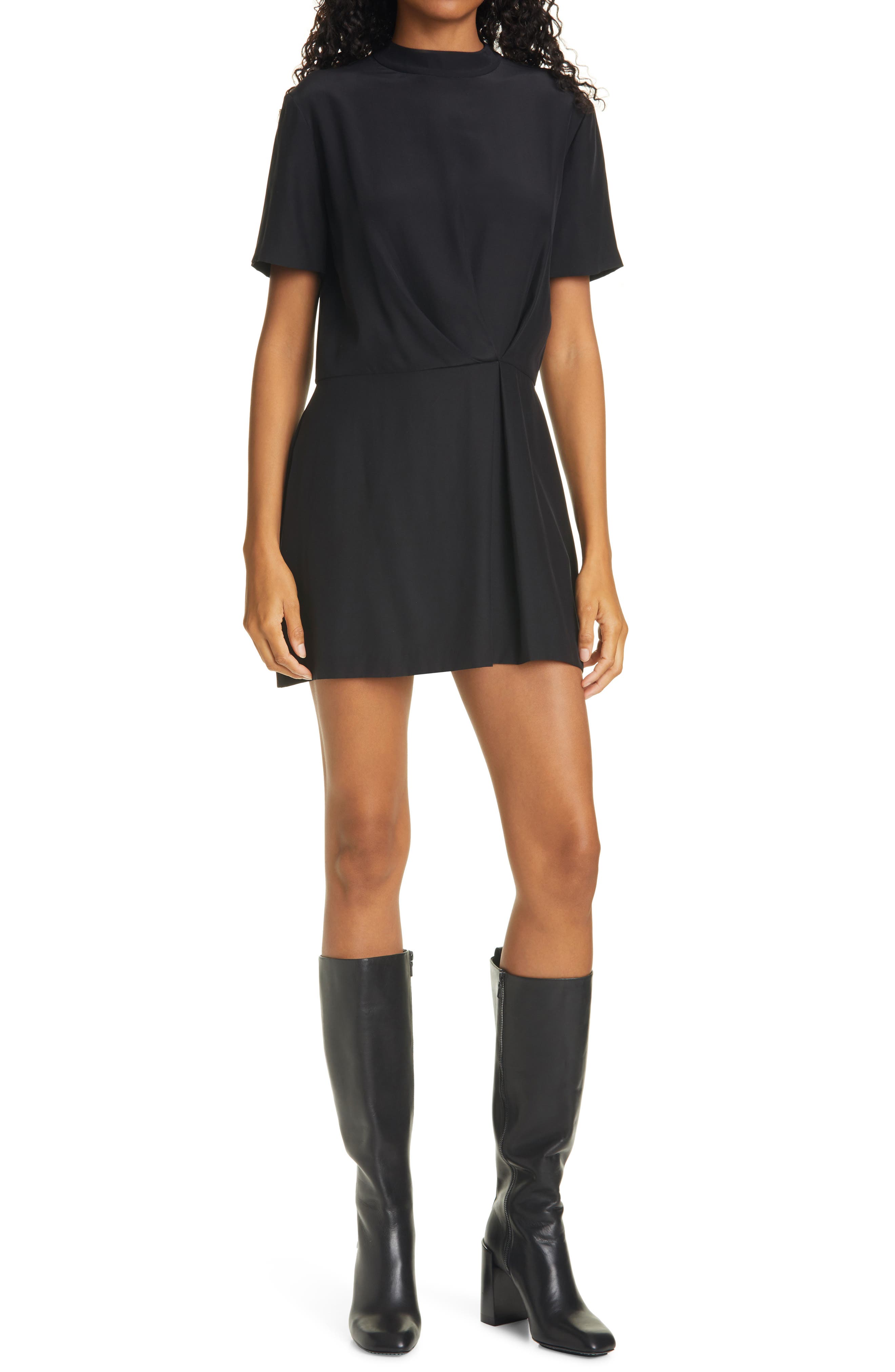 rag & bone Lyla Ruched Silk Dress