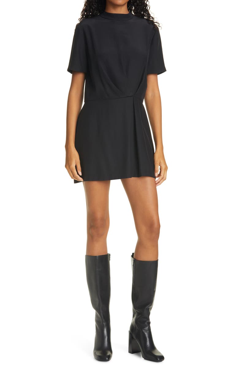 rag & bone Lyla Ruched Silk Dress, Main, color, 