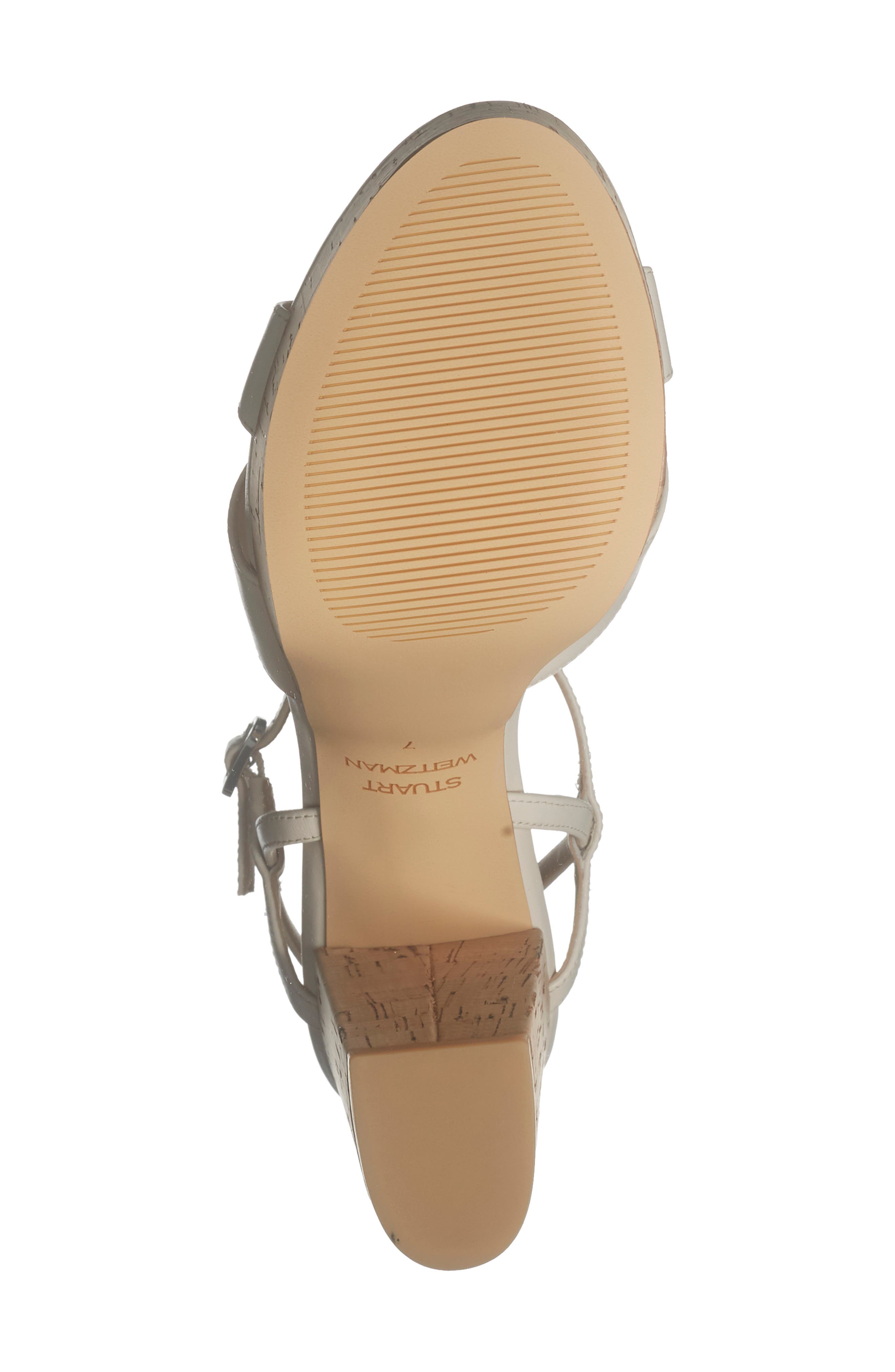 Stuart Weitzman Maia Platform Sandal, Alternate, color, Chalk