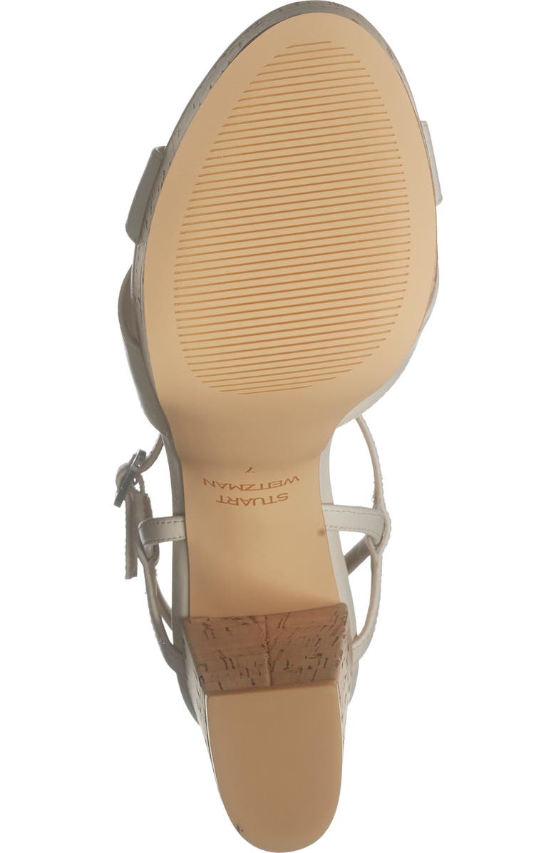 Stuart Weitzman Maia Platform Sandal, Alternate, color, Chalk