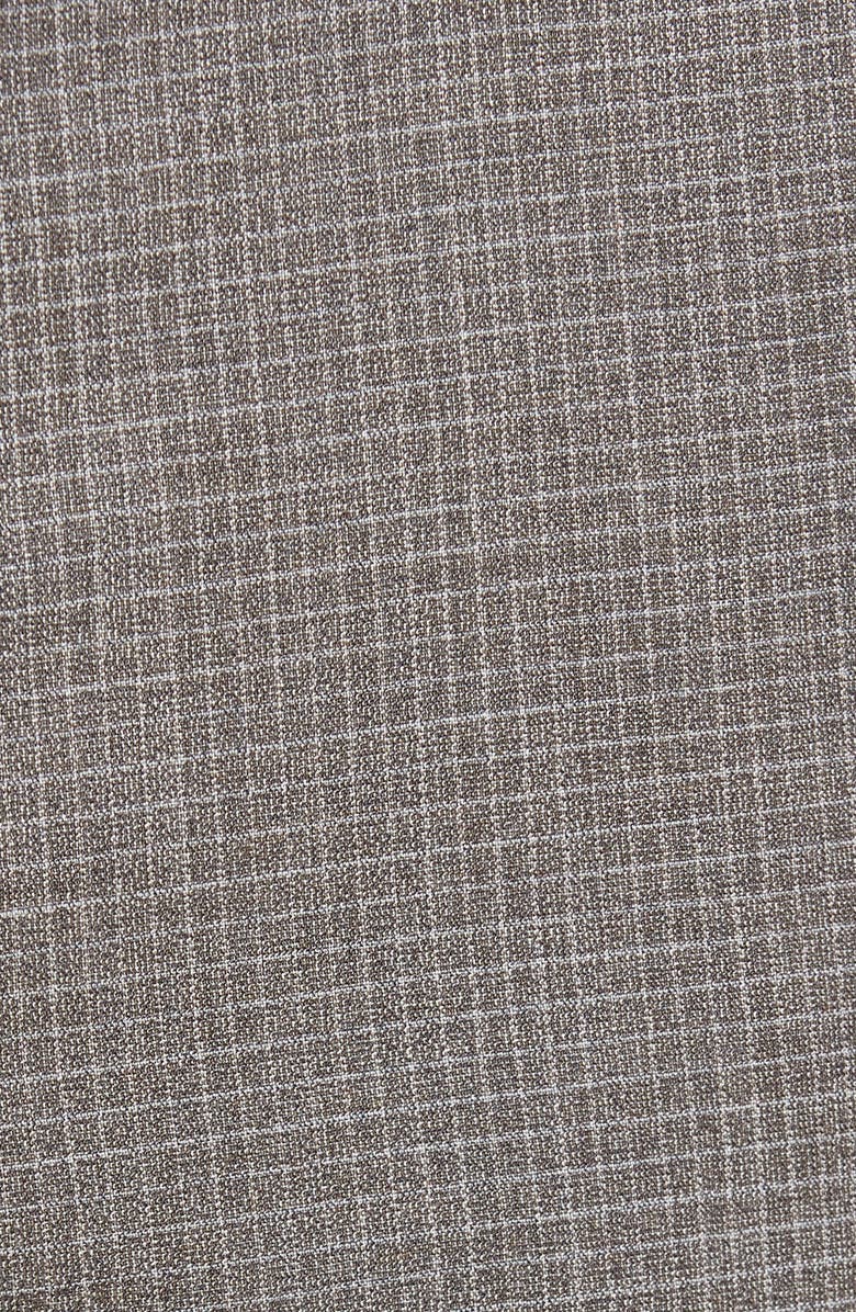 BOSS Genesis Flat Front Check Wool Trousers, Alternate, color, 