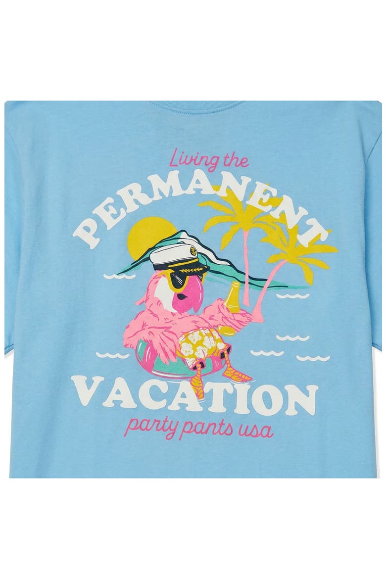 Permanent Vacay Graphic T-Shirt, Alternate, color, LIGHT BLUE