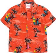 Marvel Spider-Man Button Front Hawaiian Shirt