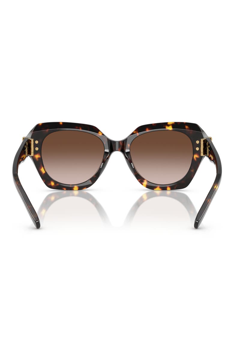 51mm Cat Eye Sunglasses, Alternate, color, BROWN TORT