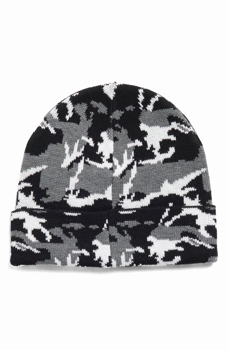 UGG<sup>®</sup> Camo Cuff Knit Beanie, Alternate, color, Black Camo