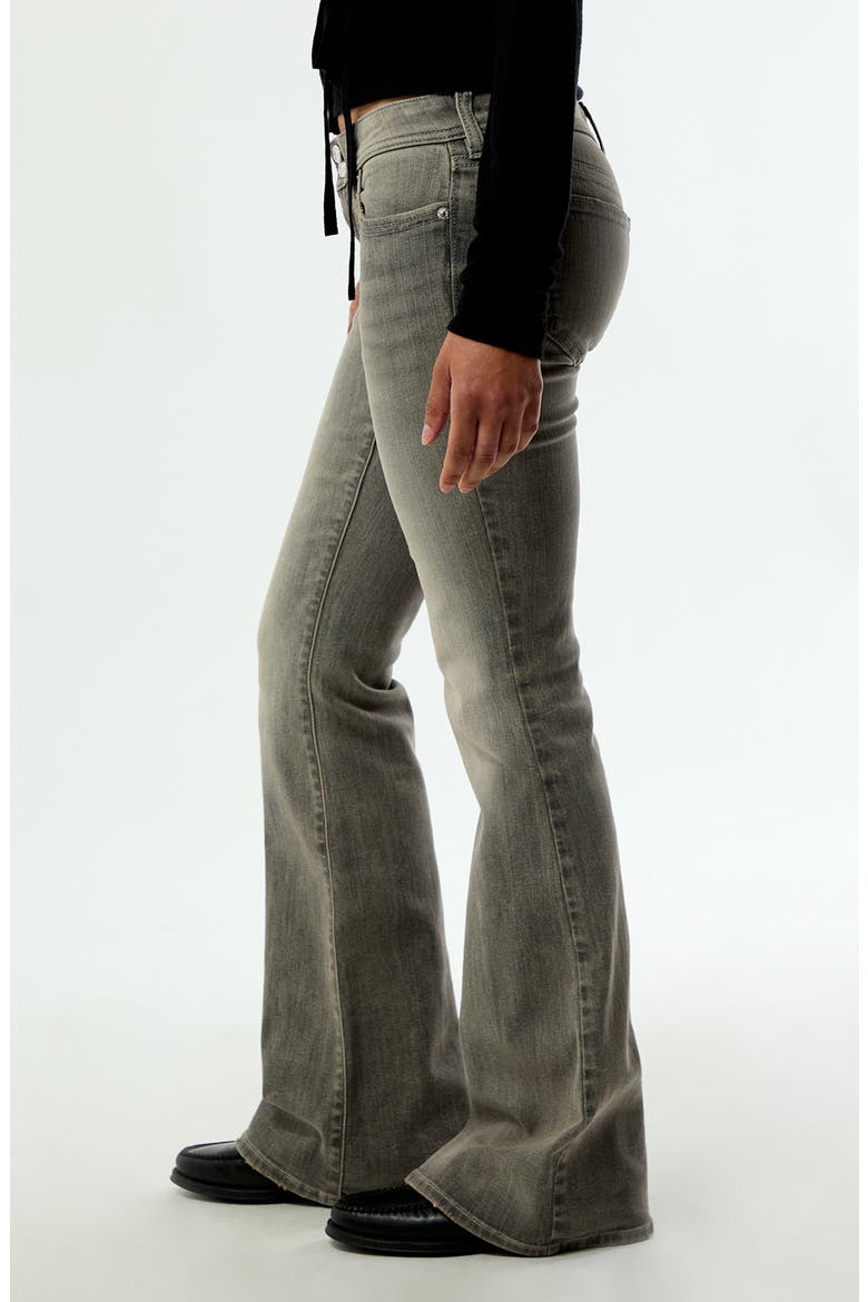 Alana Ultimate Low Rise Flare Jeans, Alternate, color, GRAY