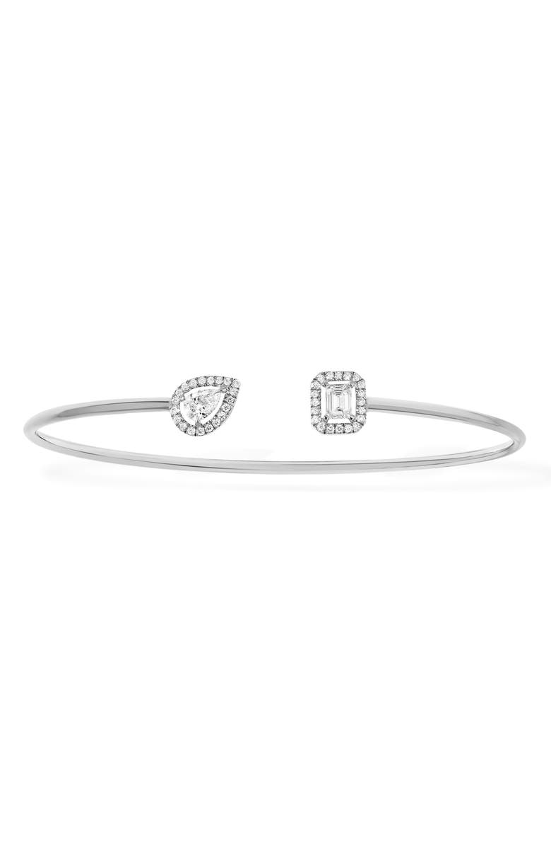 Messika My Twin Memoire Open Diamond Cuff Bracelet, Main, color,