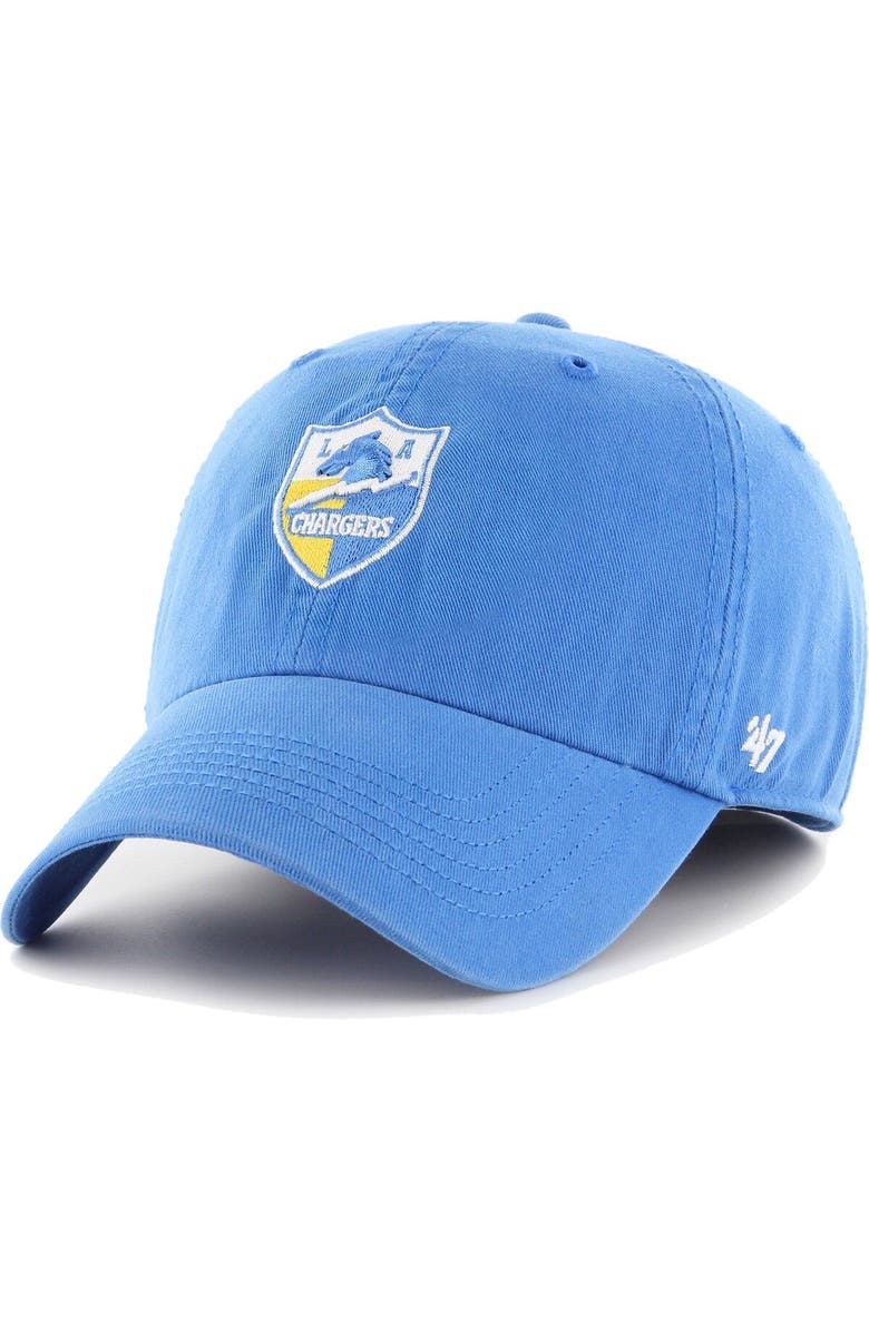 '47 Men's '47 Powder Blue Los Angeles Chargers Gridiron Classics Franchise Legacy Fitted Hat, Main, color, Powder Blue