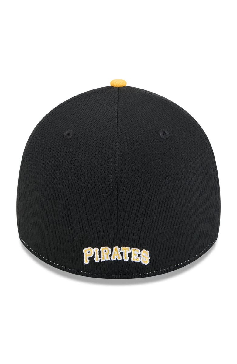 New Era Men's New Era Black/Gold Pittsburgh Pirates 2025 MLB Clubhouse 39THIRTY Flex Hat, Alternate, color, Black