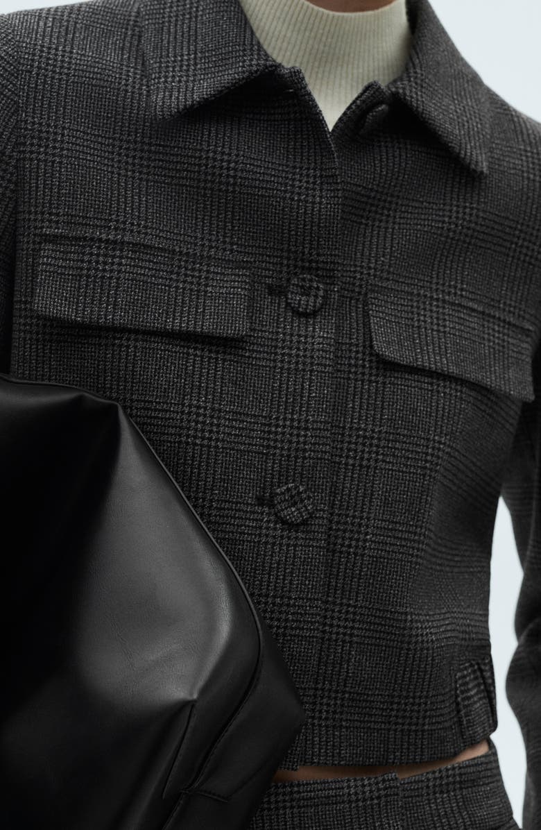 MANGO Plaid Jacket, Alternate, color, 