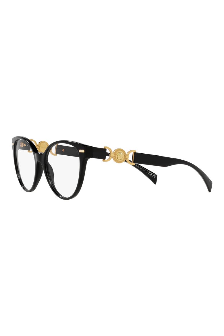 55mm Cat Eye optical glasses, Alternate, color, BLACK