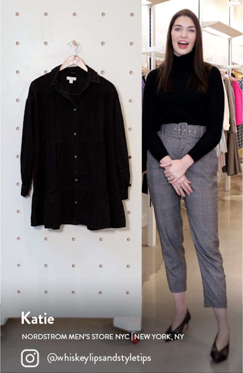 Tiered Denim Shirt Dress, sales video thumbnail