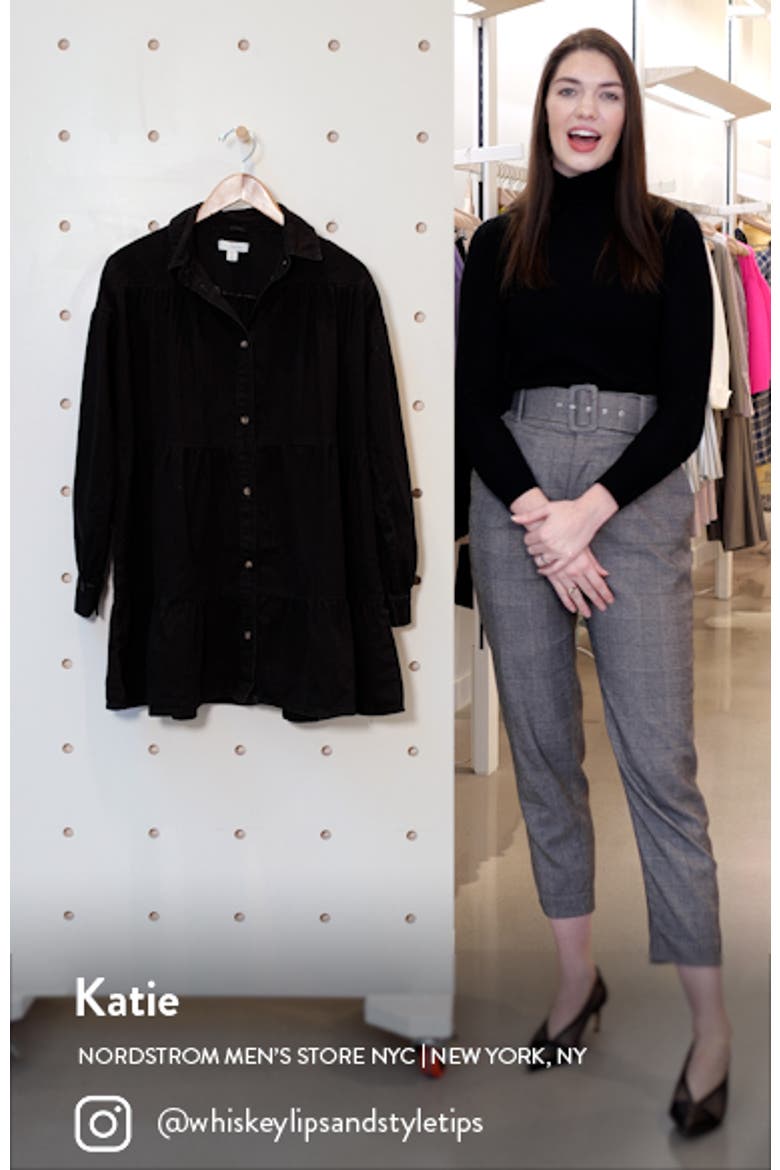 Tiered Denim Shirt Dress video