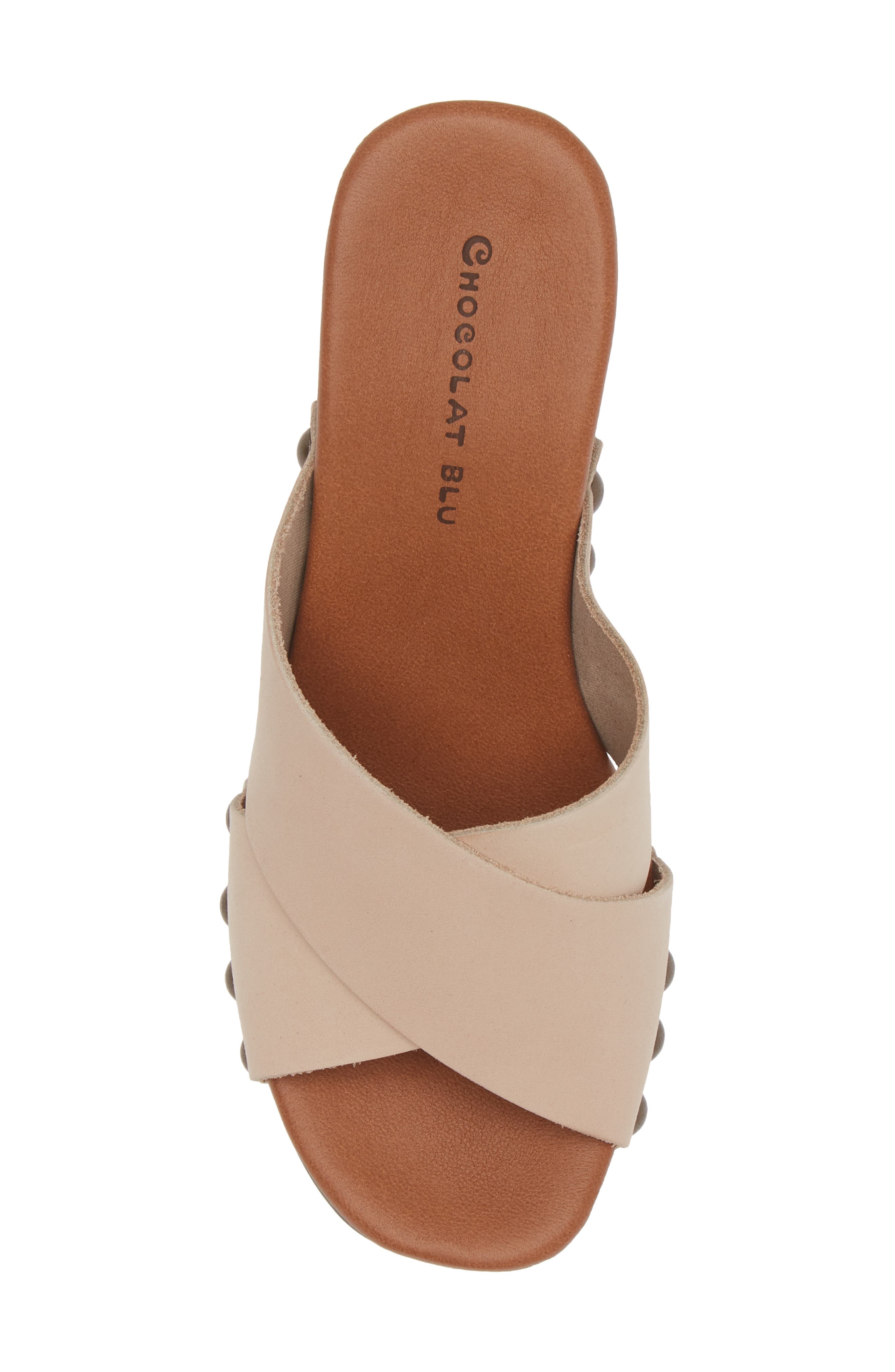 Chocolat Blu Hedy Platform Slide Sandal, Alternate, color, Beige Leather