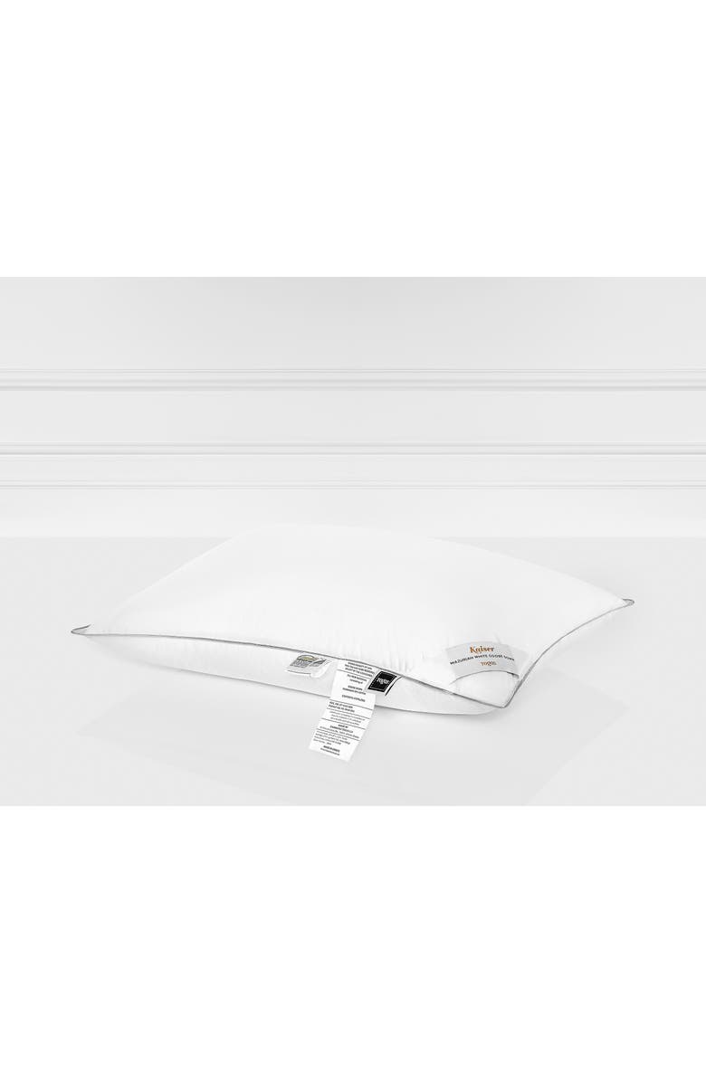 Togas Kaiser Mazurian goose down pillow, Main, color, White