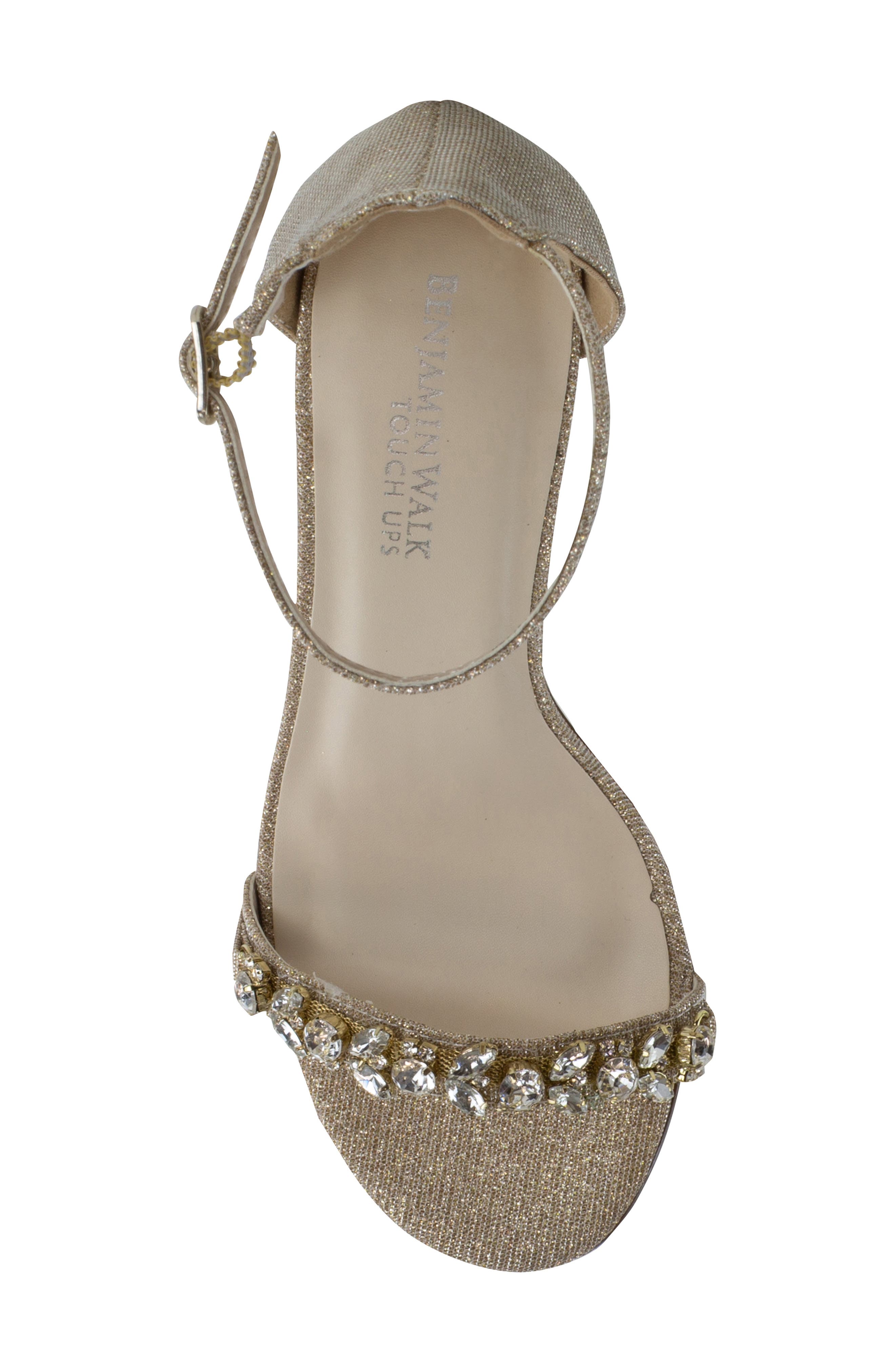 Touch Ups Camila Ankle Strap Sandal, Alternate, color, Champagne