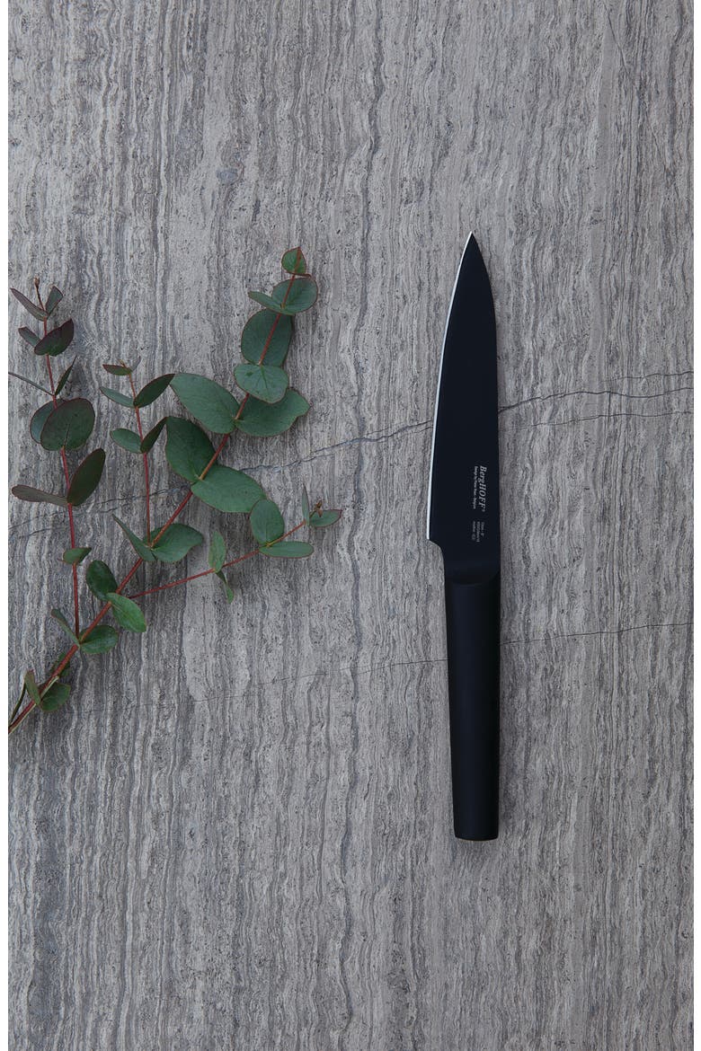 INTERNATIONAL Ron Black Non-Stick Titanium Steel 5" Utility Knife, Alternate, color, BLACK