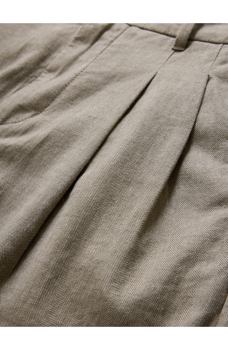 John Varvatos Kian Pleated Carrot Fit Pants, Alternate, color, Smoked Pearl Grey