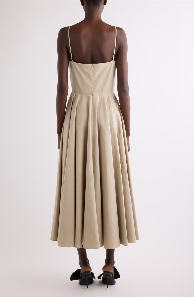 Givenchy Sliced Cotton Poplin Dress, Alternate, color, Beige